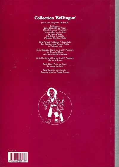Verso de l'album Chick Bill Tome 5 L'étrange Mr Casy Moto