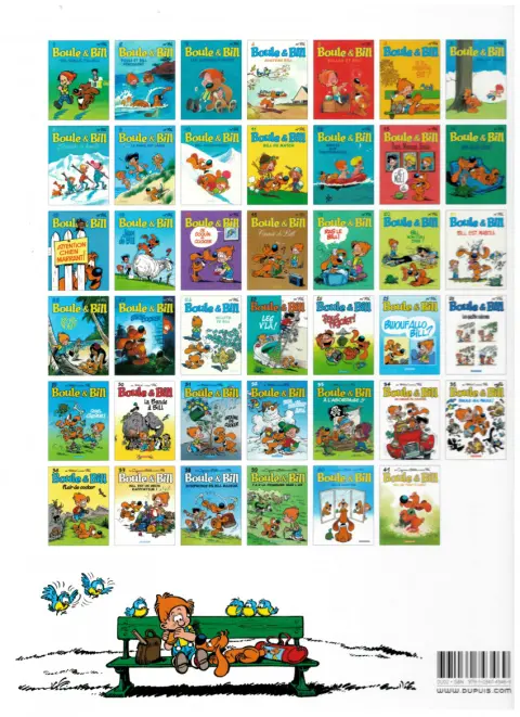 Verso de l'album Boule & Bill Tome 23 Strip-cocker