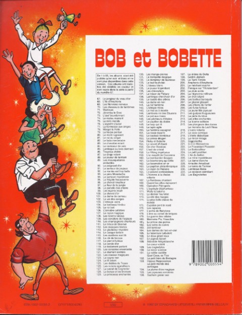 Verso de l'album Bob et Bobette Tome 125 Les diables du Texas