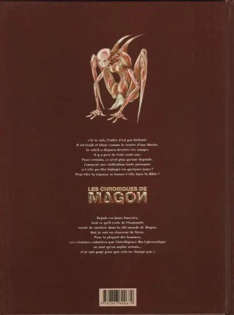 Verso de l'album Les Chroniques de Magon Tome 1 Les enfants de la cyberchair