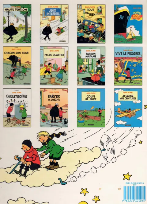 Verso de l'album Quick et Flupke - Gamins de Bruxelles Tome 2 Jeux Interdits