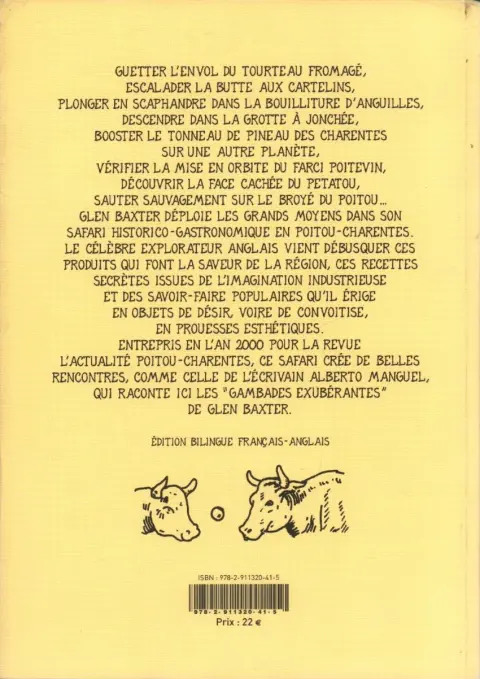Verso de l'album Le safari historico-gastronomique en Poitou-Charentes