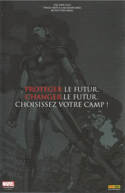 Verso de l'album Civil War II Civil War II Day