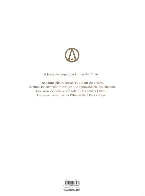 Verso de l'album Le Triangle secret - Lacrima Christi Intégrale