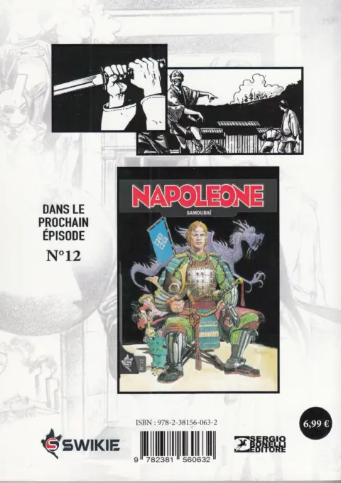 Verso de l'album Napoleone N° 11 Le vautour