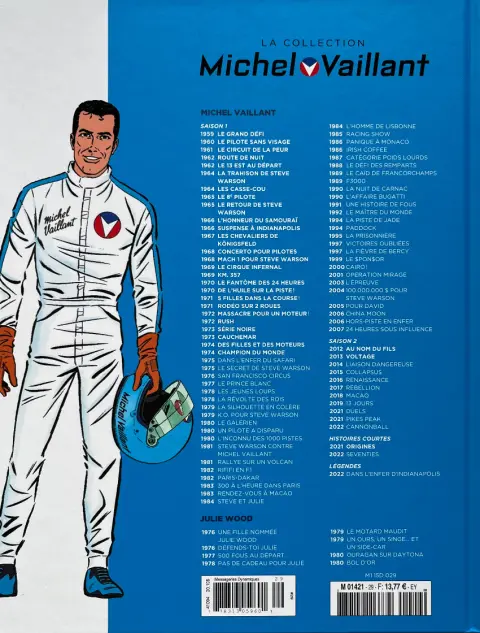 Verso de l'album Michel Vaillant La Collection 29 Champion du monde