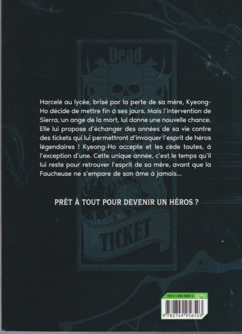 Verso de l'album Hero Ticket 1