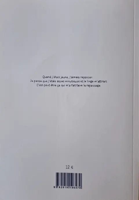 Verso de l'album Nénette, repasseuse de flou