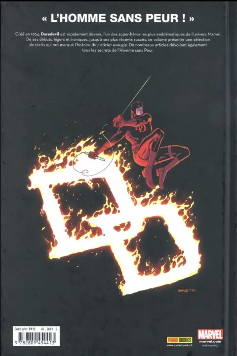 Verso de l'album Daredevil Je suis Daredevil