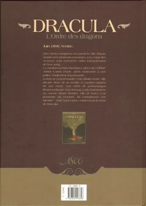 Verso de l'album Dracula - L'Ordre des dragons Tome 1 L'Enfance d'un monstre