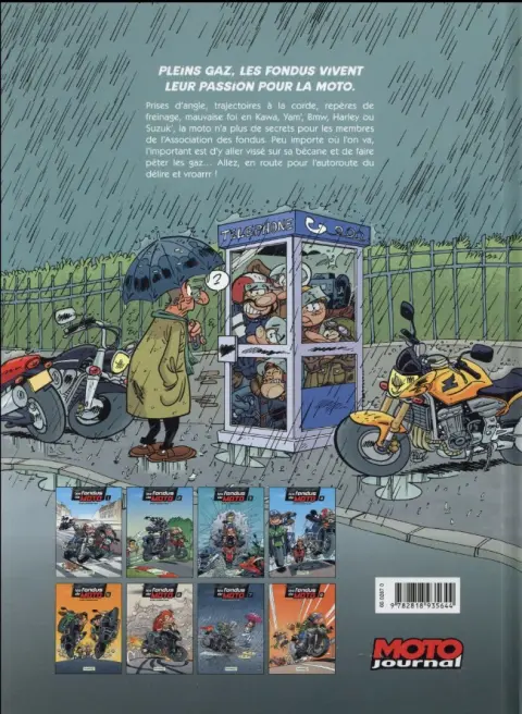 Verso de l'album Les fondus de moto Tome 8