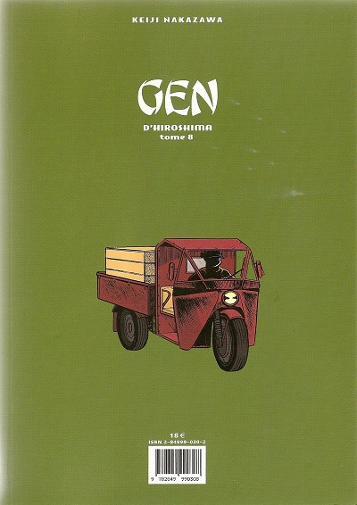 Verso de l'album Gen d'Hiroshima 08