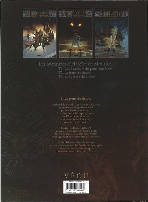 Verso de l'album Héloïse de Montfort Tome 2 Le pont du diable