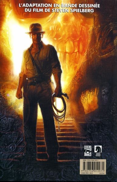 Verso de l'album Indiana Jones Tome 4 Le royaume du crâne de cristal
