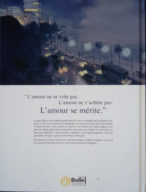 Verso de l'album L'Adoption