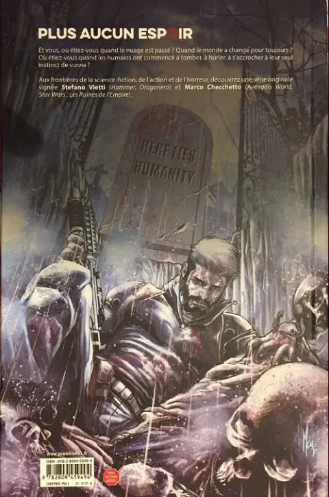 Verso de l'album Life Zero Tome 1 Lumière noire