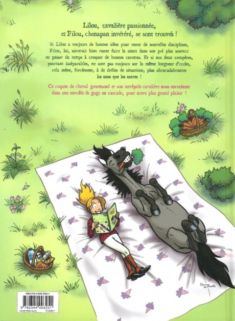 Verso de l'album Lilou & Filou Tome 1 Une vie de star