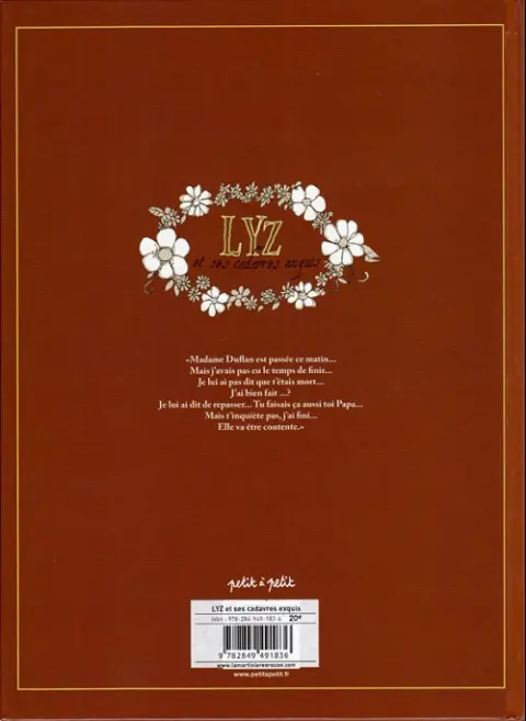 Verso de l'album Lyz et ses cadavres exquis