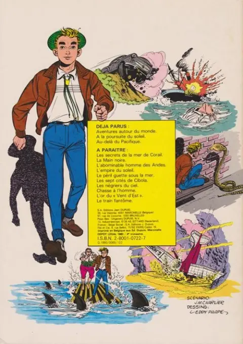 Verso de l'album Marc Dacier Couleurs Tome 4 Les secrets de la Mer de Corail