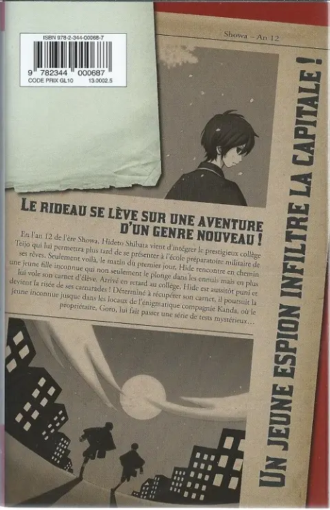 Verso de l'album Mikado Boy 01