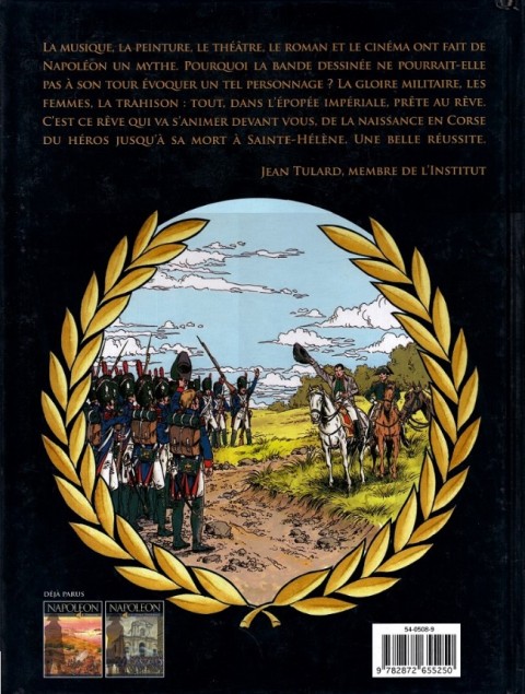 Verso de l'album Napoléon Tome 3 La conquête lombarde