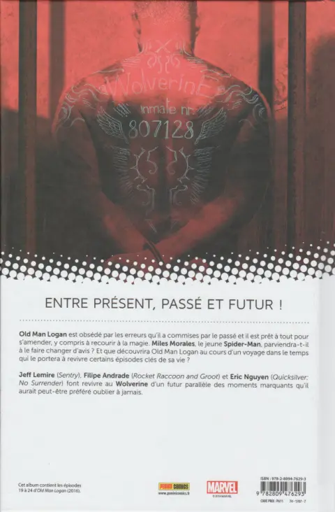 Verso de l'album Old Man Logan Tome 5 Vies passées