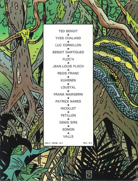 Verso de l'album Opération super 9