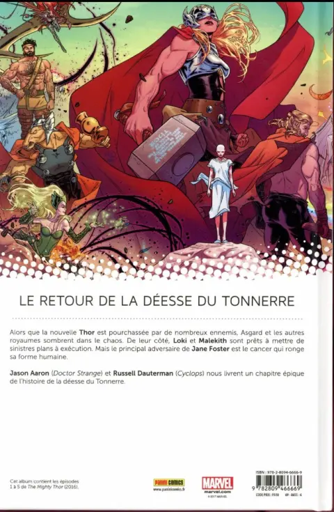 Verso de l'album All-New Thor Tome 1