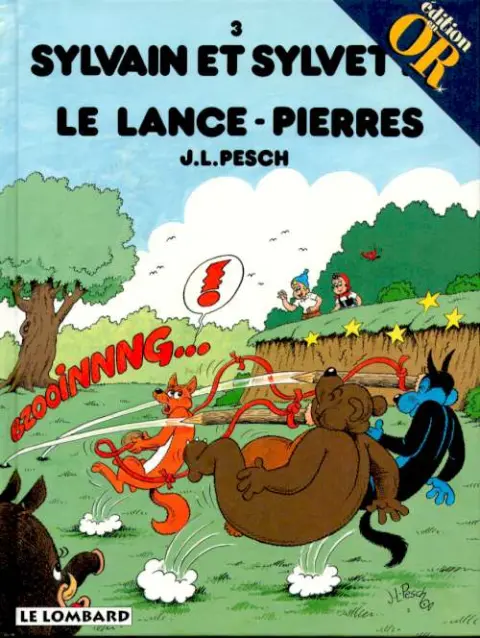 Couverture de l'album Sylvain et Sylvette Tome 3 Le lance-pierres