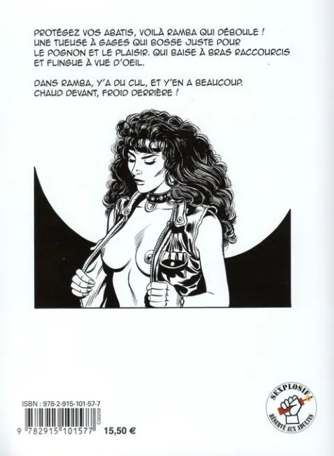 Verso de l'album Ramba La mercenaire