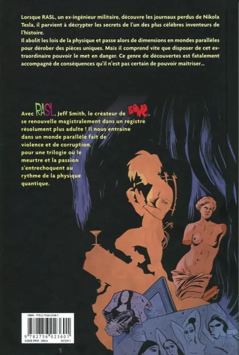 Verso de l'album Rasl Tome 1 La Dérive