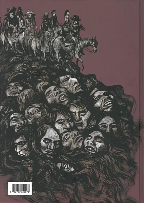 Verso de l'album Scalp La Funèbre chevauchée de John Glanton et de ses compagnons de carnage