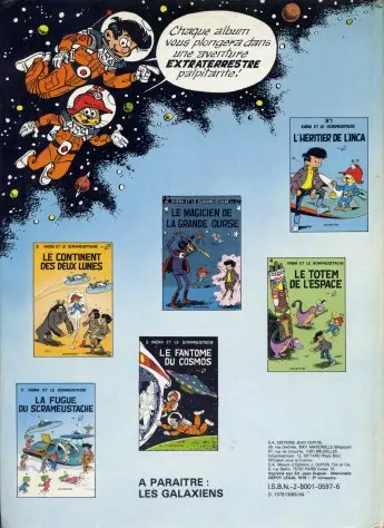 Verso de l'album Le Scrameustache Tome 6 La fugue du Scrameustache