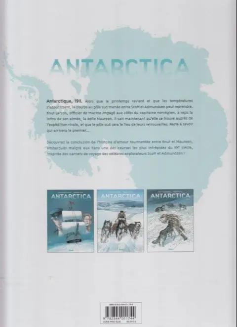 Verso de l'album Antarctica Tome 3 908 Sud