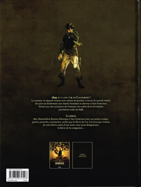 Verso de l'album Sonora Tome 1 La vengeance