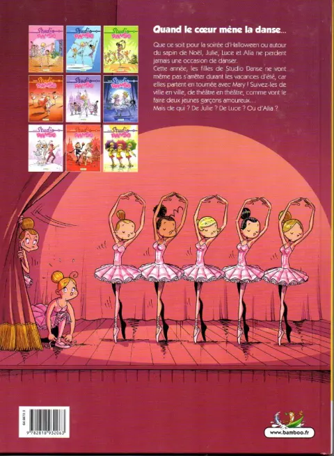 Verso de l'album Studio danse Tome 9