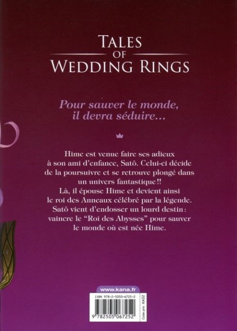 Verso de l'album Tales of Wedding Rings 1