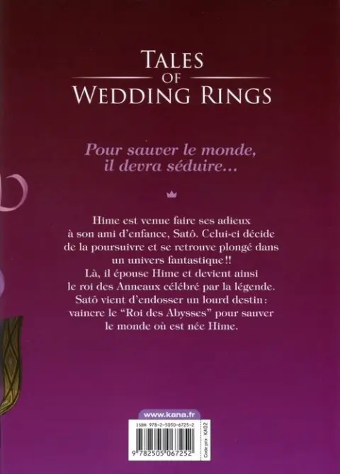 Verso de l'album Tales of Wedding Rings 1