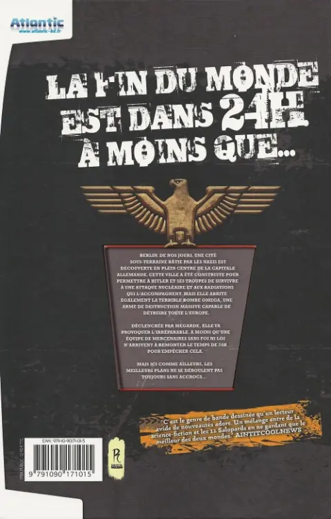 Verso de l'album Time bomb Tome 1