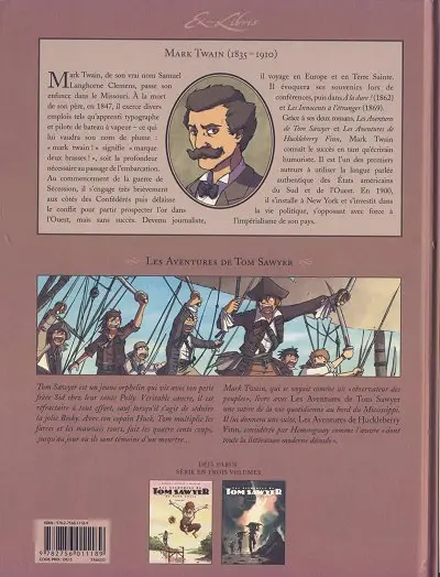 Verso de l'album Les Aventures de Tom Sawyer Volume 2