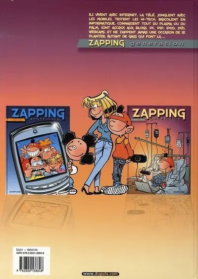 Verso de l'album Zapping generation Tome 2 Trop accro !