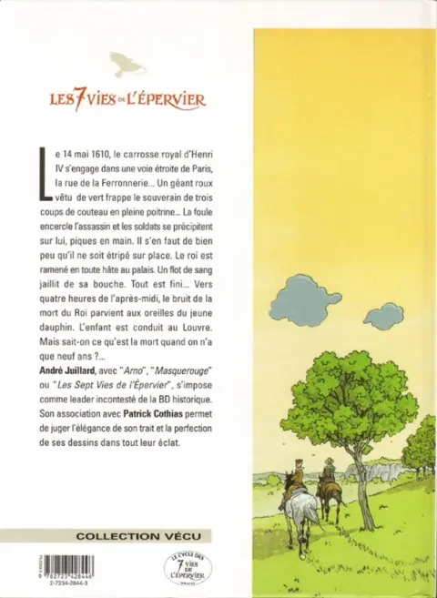 Verso de l'album Les 7 Vies de l'Épervier Tome 5 Le maître des oiseaux