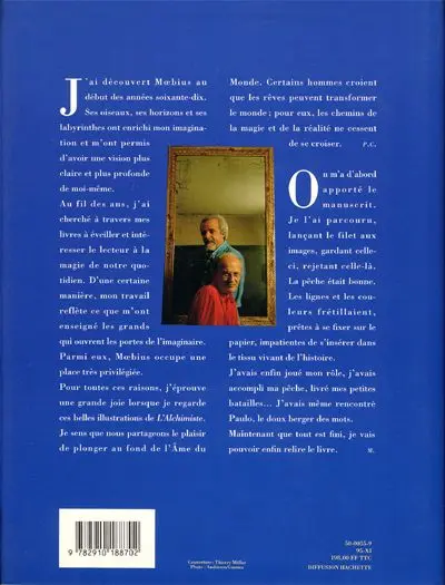Verso de l'album L'alchimiste