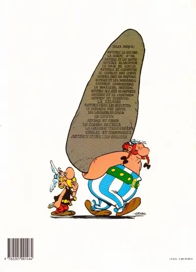 Verso de l'album Astérix Tome 5 Le tour de Gaule d'Astérix