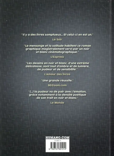 Verso de l'album L'Autre laideur, l'autre folie