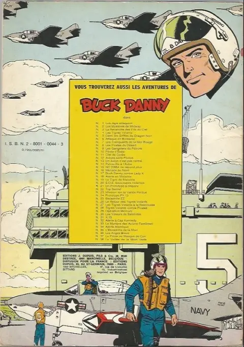 Verso de l'album Buck Danny Tome 7 Les Trafiquants de la mer Rouge
