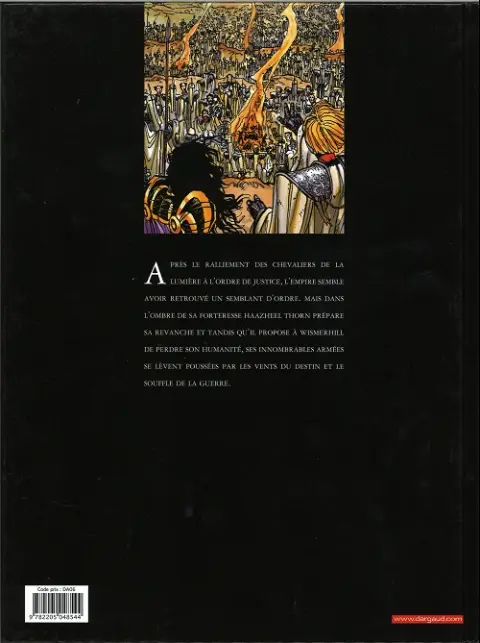 Verso de l'album Chroniques de la Lune Noire Tome 9 Les Chants de la négation