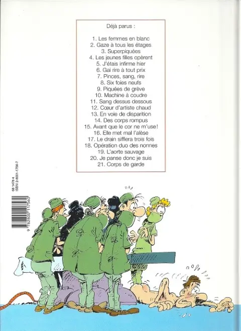 Verso de l'album Les Femmes en Blanc Tome 7 Pinces, sang, rires