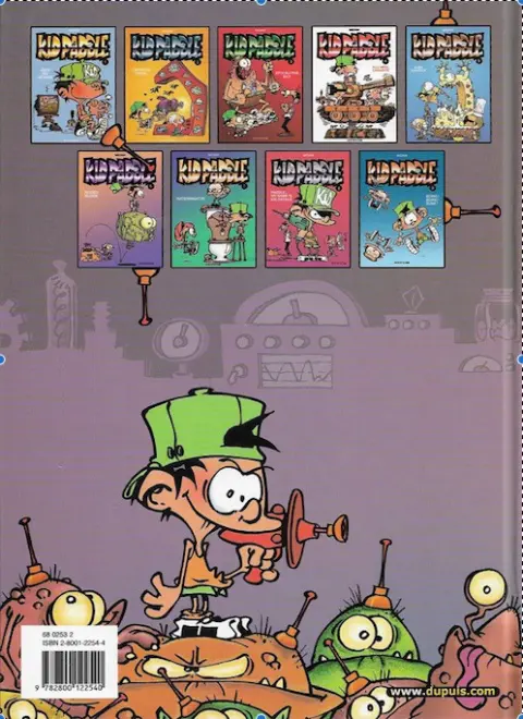 Verso de l'album Kid Paddle Tome 1 Jeux de vilains