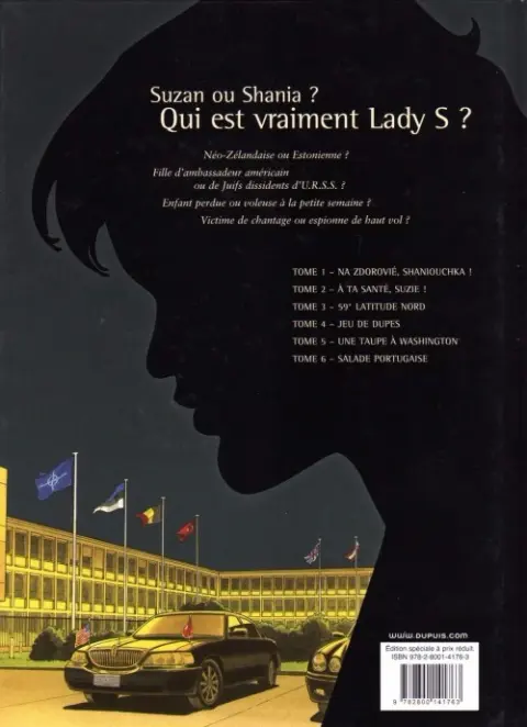 Verso de l'album Lady S. Tome 1 Na zdorovié, Shaniouchka !